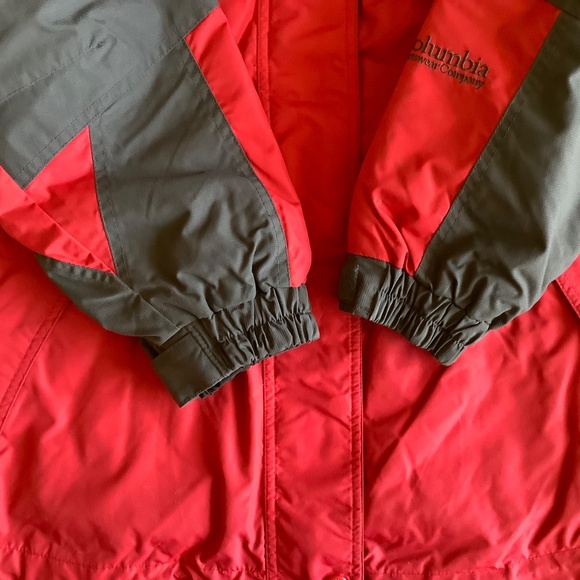 Columbia Red Grey Core Interchange Coat Jacket Small - Picture 7 of 13